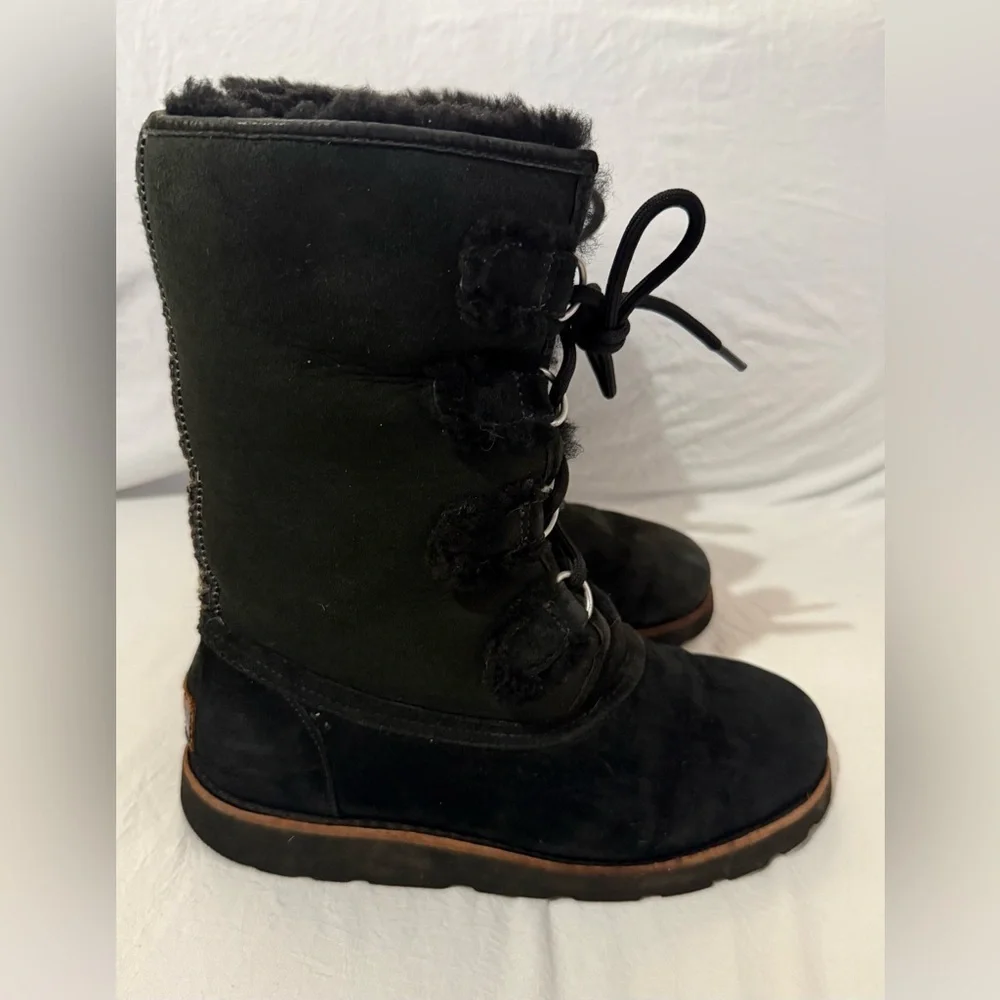 UGG Black Winter Boots with Fur Lining
